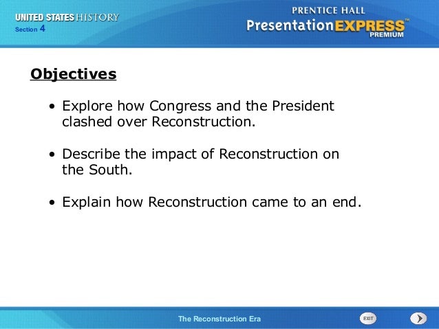 why did reconstruction fail reconstruction period